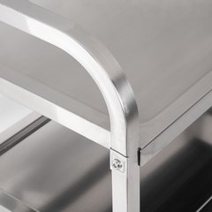 UC4031529 Stainless Steel 3 Shelf Utility Cart 17.5" x 29.5" - Stainless Steel