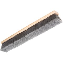 4501423 Flagged Bristle Hardwood Push Broom Head (Handle Sold Separately) 24" - Gray