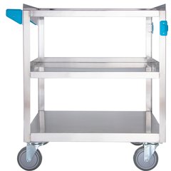 UC5031827 Stainless Steel 3 Shelf Utility Cart 18" x 27" - Stainless Steel