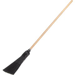 4168003 Maid/Parlor Broom 55" / 18 lb. - Black