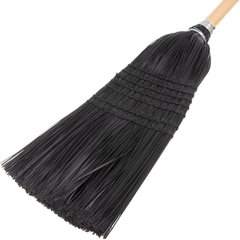 4168003 Maid/Parlor Broom 55" / 18 lb. - Black