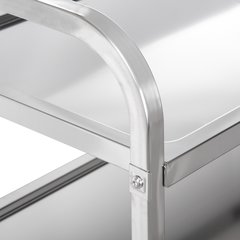 UC4031733 Stainless Steel 3 Shelf Utility Cart 33.4" x 15.6" - Stainless Steel