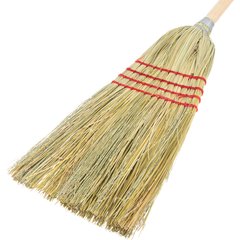 4135200 Flo-Pac® Corn Parlor Broom 55" Long - Tan