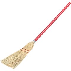 368100 Corn Lobby Broom 33" - Red