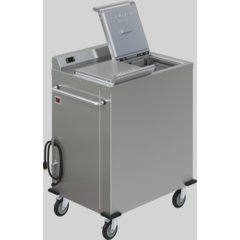 DXPSBH2P Dinex® Colossus Plate Heater - 2 Silo 10.00" Plates - Stainless Steel