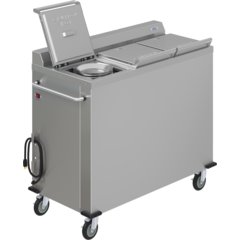 DXPSBH3WB Dinex® Colossus Wax Base Heater - 3 Silo 9" Wax Bases - Stainless Steel