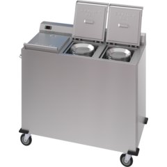 DXPSBH3WB Dinex® Colossus Wax Base Heater - 3 Silo 9" Wax Bases - Stainless Steel