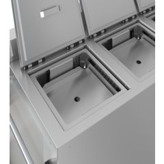 DXPSBH3P Dinex® Colossus Plate Heater - 3 Silo 10.00" Plates - Stainless Steel