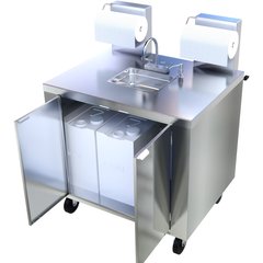 DXPL050114457A Mobile Hand Washing Station - Stainless Steel