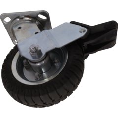 DXPL500112815 6" Shock ABS Casters - Outdoor, 2 Rigid, 2 Swivel