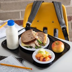 1410FG004 Glasteel™ Solid Rectangular Tray 13.75" x 10.6" - Black