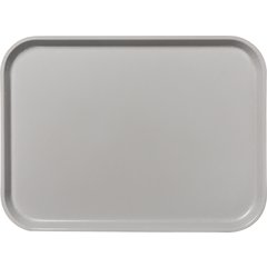 1612FG002 Glasteel™ Solid Rectangular Tray 16.4" x 12" - Smoke Gray