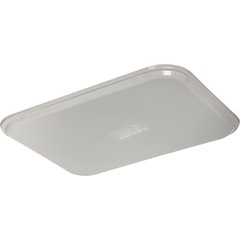 1612FG002 Glasteel™ Solid Rectangular Tray 16.4" x 12" - Smoke Gray
