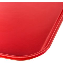 1410FG017 Glasteel™ Solid Rectangular Tray 13.75" x 10.6" - Red