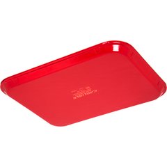1410FG017 Glasteel™ Solid Rectangular Tray 13.75" x 10.6" - Red