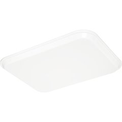 1410FG001 Glasteel™ Solid Rectangular Tray 13.75" x 10.6" - Bone White