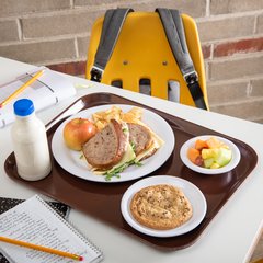 1814FG127 Glasteel™ Fiberglass Tray 18" x 14" - Chocolate