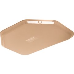 1713FG095 Glasteel™ Fiberglass Tray Trapezoid 18" x 14" - Almond