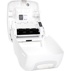 T8370WHCL Summit™ Hybrid Electronic Roll Towel Dispenser, White/Clear  - White