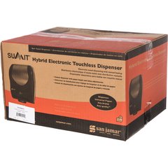 T8370WHCL Summit™ Hybrid Electronic Roll Towel Dispenser, White/Clear  - White