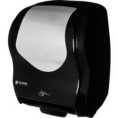 T8370BKSS Summit™ Hybrid Electronic Roll Towel Dispenser, Black/Stainless Steel  - Black