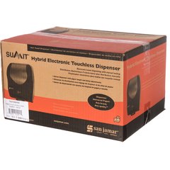 T8370BKSS Summit™ Hybrid Electronic Roll Towel Dispenser, Black/Stainless Steel  - Black