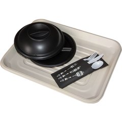 DSTR1418D42 Bagasse Disposable Tray - Sample - Ivory