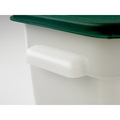11960PE02 Squares Polyethylene Food Storage Container 2 qt - White