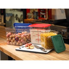 1195107 Squares Polycarbonate Food Storage Container 4 qt - Clear