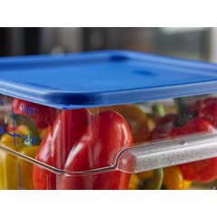 1197260 Squares Food Storage Container Lid 12 - 22 qt - Royal Blue