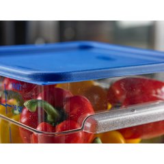 1197260 Squares Food Storage Container Lid 12 - 22 qt - Royal Blue