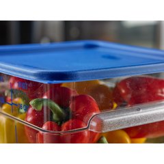 1197260 Squares Food Storage Container Lid 12 - 22 qt - Royal Blue