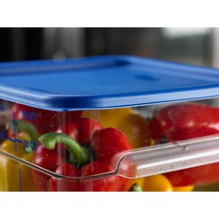 1197260 Squares Food Storage Container Lid 12 - 22 qt - Royal Blue