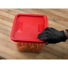 1197105 Squares Food Storage Container Lid 6 - 8 qt - Red