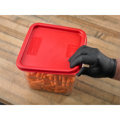 1197105 Squares Food Storage Container Lid 6 - 8 qt - Red