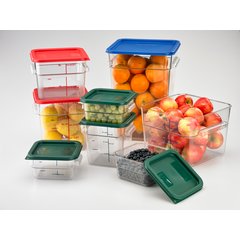 1195007 Squares Polycarbonate Food Storage Container 2 qt - Clear