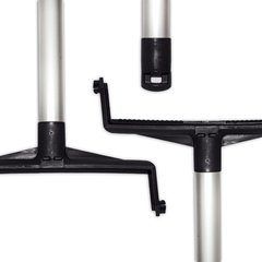 361410EC03 Color Coded Upright Dustpan 30 Inches - Black