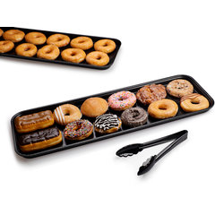 1230FMT309 Fiberglass Market Tray 30" x 12 7/16" x 1 1/16" - Ebony