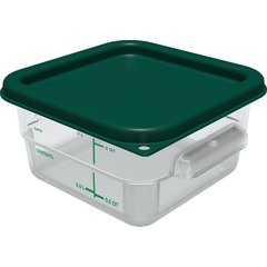 1197008 Squares Food Storage Container Lid 2 - 4 qt - Forest Green