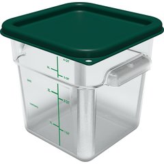 1197008 Squares Food Storage Container Lid 2 - 4 qt - Forest Green