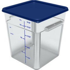 1197260 Squares Food Storage Container Lid 12 - 22 qt - Royal Blue