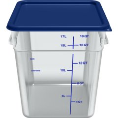 1197260 Squares Food Storage Container Lid 12 - 22 qt - Royal Blue