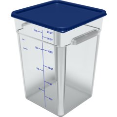 1197260 Squares Food Storage Container Lid 12 - 22 qt - Royal Blue