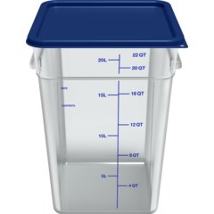 1197260 Squares Food Storage Container Lid 12 - 22 qt - Royal Blue