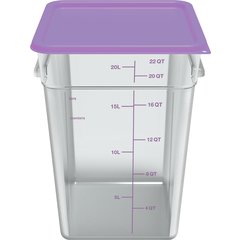1197289 Squares Food Storage Container Lid 12 - 22 qt - Purple
