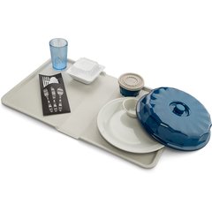 DXSC1531006 Thermal Aire III™ Individual Meal Patient Tray 13" x 21" (24/cs) - Gray