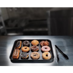 269FMT309 Fiberglass Market Tray 8 3/4" x 25 1/2" x 1 1/8" - Ebony