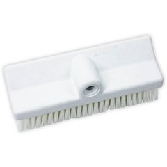 40423EC02 Color Coded Bi-Level Scrub Brush 10" - White