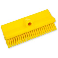 40423EC04 Color Coded Bi-Level Scrub Brush 10" - Yellow