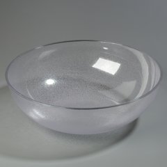 722307 Round Pebbled Bowl 33 qt - Clear